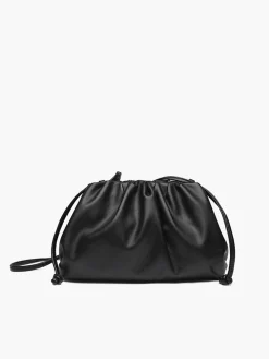COMMENSE Bags|Accessories^Drawstring Soft Clutch Bag Burgundy