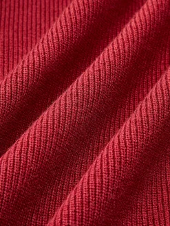 COMMENSE Pants Sets^Drawstring Zipper Sweater Pants Set Burgundy