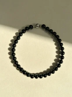 COMMENSE Necklaces|Accessories^Elegant Onyx Bead Necklace Black