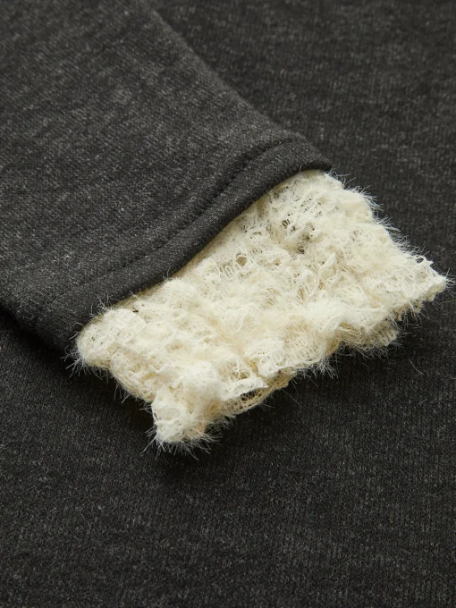 COMMENSE T-shirts|Tops^Elegant Contrast Trim Jersey Top Black