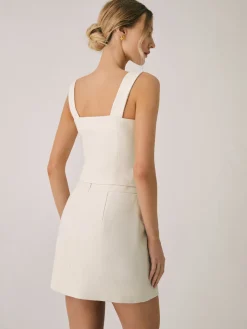 COMMENSE Skirts|Matching Sets^Elegant Pearl Buckle Mini Skirt Off-White
