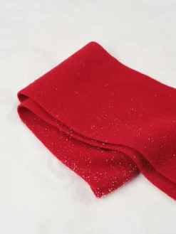 COMMENSE Accessories^Elegant Wool Scarf Red