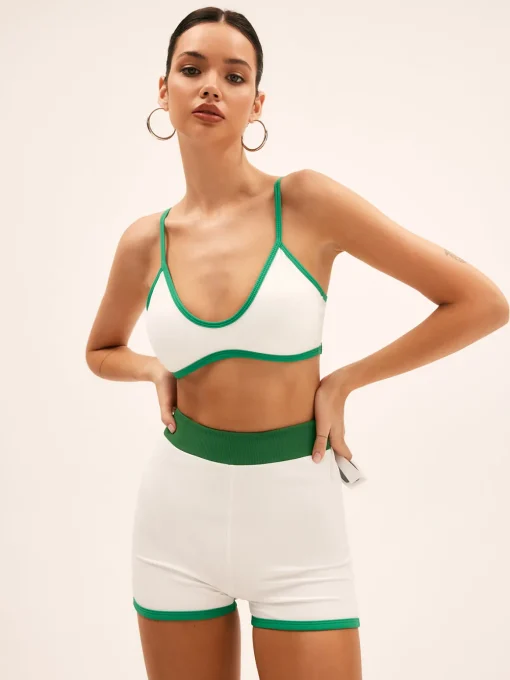 COMMENSE Swimwear|Matching Sets^Emerald Contrast Bikini Bottom Green