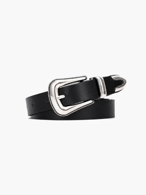 COMMENSE Belts & Chain|Accessories^Essential Leather Belt Black