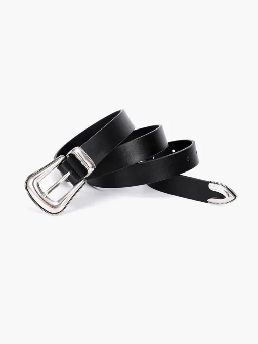 COMMENSE Belts & Chain|Accessories^Essential Leather Belt Black