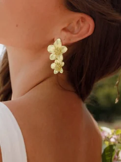 COMMENSE Earrings|Accessories^Fashionable Flower-Shaped Earrings Gold