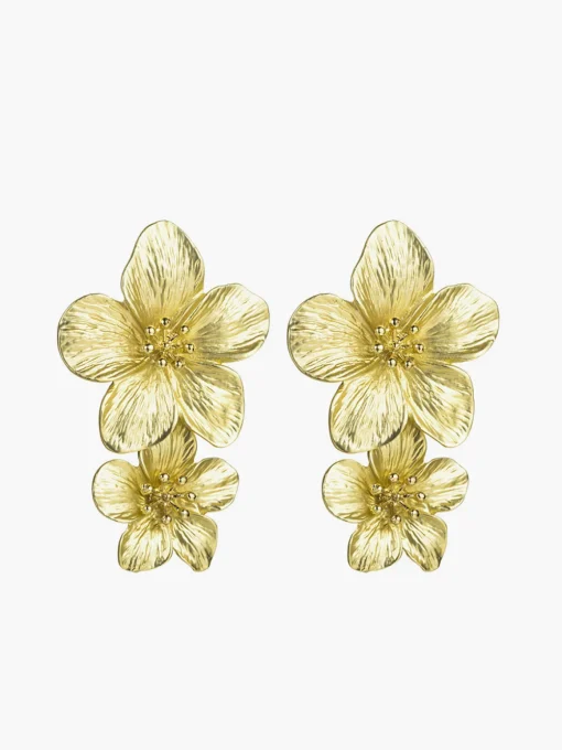 COMMENSE Earrings|Accessories^Fashionable Flower-Shaped Earrings Gold