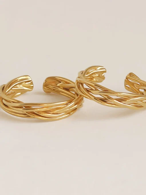 COMMENSE Rings & Bracelets|Accessories^Fashionable Metal Line Open Ring Golden