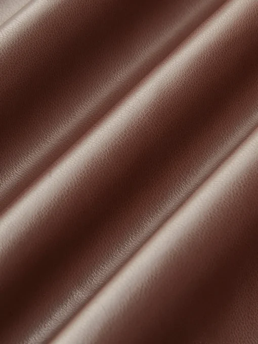 COMMENSE Dresses^Faux Leather One-Shoulder Zipper Tank Dress DarkBrown
