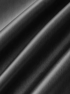 COMMENSE Dresses^Faux Leather Sleeveless Belted Dress Black