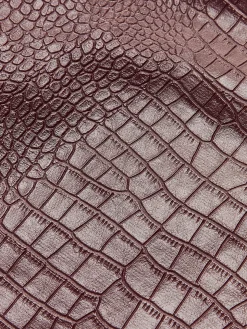 COMMENSE Skirts|Bottoms^Faux Leather Textured Mini Skirt Burgundy