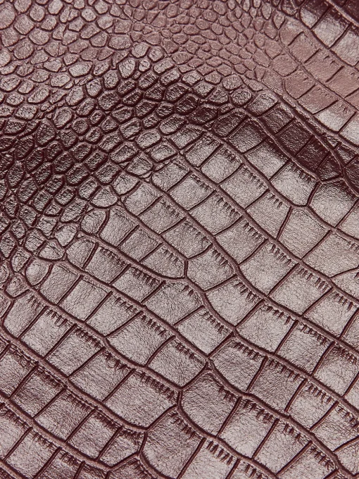 COMMENSE Skirts|Bottoms^Faux Leather Textured Mini Skirt Burgundy