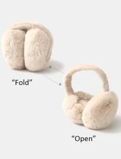 COMMENSE Hair Claws & Hats|Accessories^Faux-Fur Earmuffs Beige