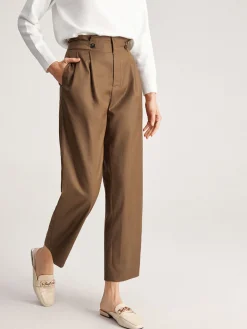 COMMENSE Wide Leg|Pants^Feeling Free Wide Leg Dress Pants Brown