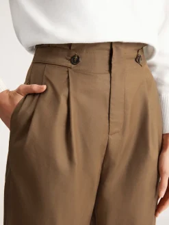 COMMENSE Wide Leg|Pants^Feeling Free Wide Leg Dress Pants Brown