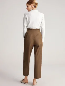 COMMENSE Wide Leg|Pants^Feeling Free Wide Leg Dress Pants Brown