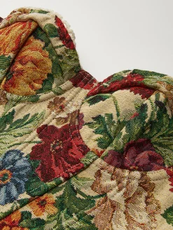 COMMENSE Corset Tops|Tops^Floral Drawstring Corset Multicolor