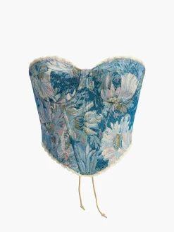 COMMENSE Corset Tops|Tops^Floral Drawstring Corset Multicolor