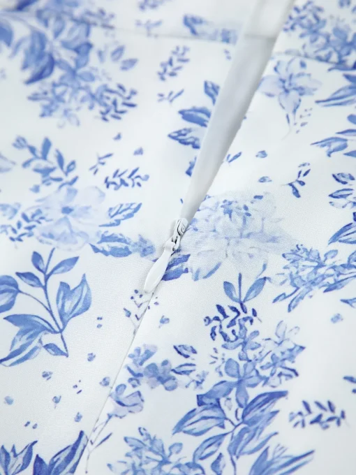 COMMENSE Floral Dresses|Cocktail & Party Dresses^Floral Print Cami Midi Dress Blue