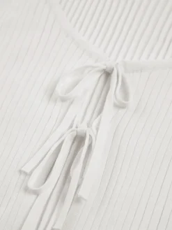 COMMENSE Crop Tops|Tank Tops & Camis^Fly Away Tied Rib Crop Tank Top White