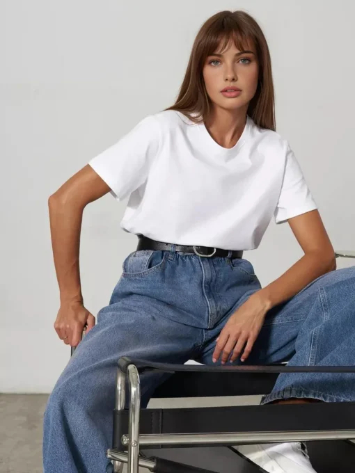 COMMENSE T-shirts|Tops^For Every Moment Solid Shirt White