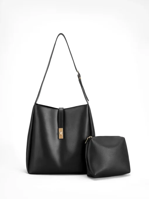 COMMENSE Bags|Accessories^Four Seasons Shoulder Bag Black