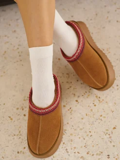 COMMENSE Shoes|Accessories^Fur Integrated Platform Snow Boots Brown