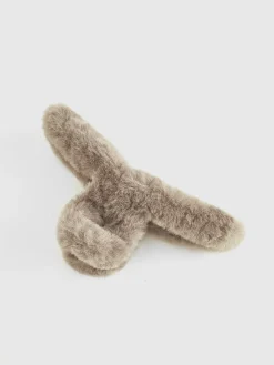 COMMENSE Hair Claws & Hats|Accessories^Fuzzy Hair Claw Beige
