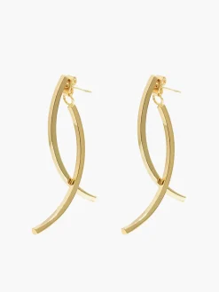 COMMENSE Earrings|Accessories^Geometric Stud Pendant  Earrings Gold