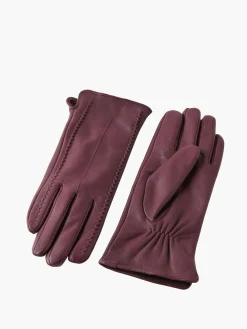COMMENSE Accessories^Goatskin Fleece Lined Warm Gloves Burgundy