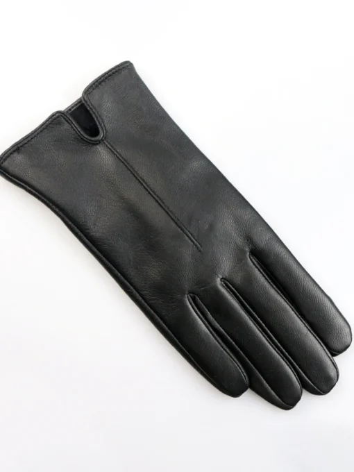 COMMENSE Accessories^Goatskin Windproof Fleece Lined Gloves Black