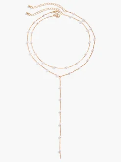 COMMENSE Necklaces|Accessories^Plated Handmade Pearl Necklace Gold