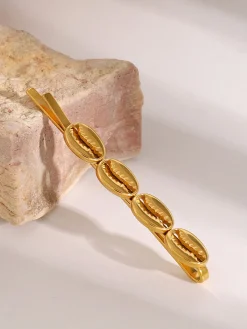 COMMENSE Hair Claws & Hats|Accessories^Cowry Shell Hair Accessory Golden