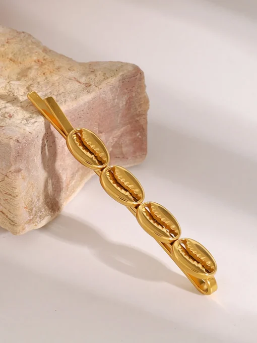 COMMENSE Hair Claws & Hats|Accessories^Cowry Shell Hair Accessory Golden