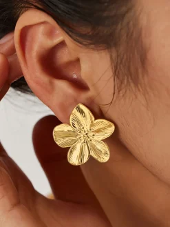 COMMENSE Earrings|Accessories^Flower Earrings Golden