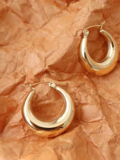 COMMENSE Earrings|Accessories^en Hoop Earrings Gold