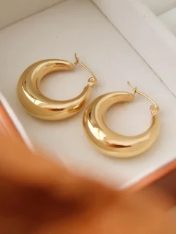 COMMENSE Earrings|Accessories^en Hoop Earrings Gold