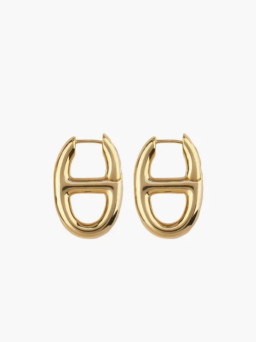 COMMENSE Earrings|Accessories^en Pig Nose Earrings Gold