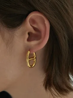 COMMENSE Earrings|Accessories^en Pig Nose Earrings Gold