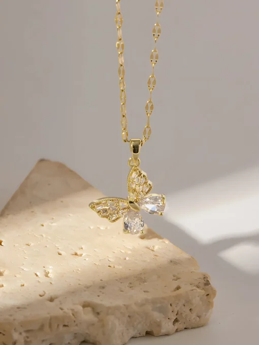 COMMENSE Necklaces|Accessories^en Radiance Butterfly Necklace Gold