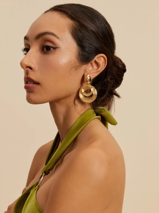 COMMENSE Earrings|Accessories^en Round Earrings Gold