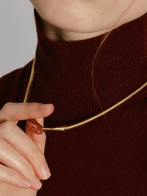 COMMENSE Necklaces|Accessories^Snake Chain Necklace Golden