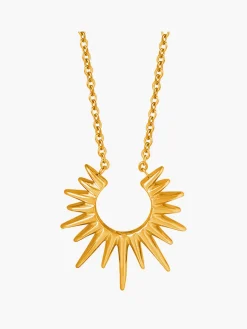 COMMENSE Necklaces|Accessories^en Sunburst Pendant Necklace Gold