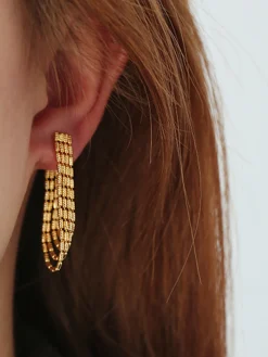 COMMENSE Earrings|Accessories^en Tassel Chain Drop Earrings Gold