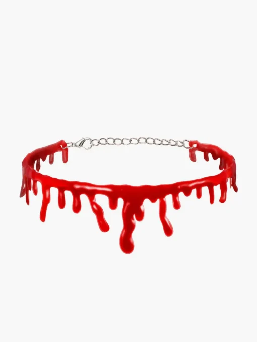 COMMENSE Necklaces|Accessories^Halloween Imitation Blood Dripping Choker Necklace Red