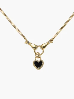 COMMENSE Necklaces|Accessories^Hands Heart Pendant Necklace Gold