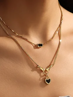 COMMENSE Necklaces|Accessories^Hands Heart Pendant Necklace Gold