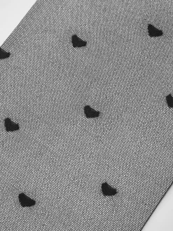 COMMENSE Socks & Tights|Accessories^Heart-Pattern Sheer Tights Black