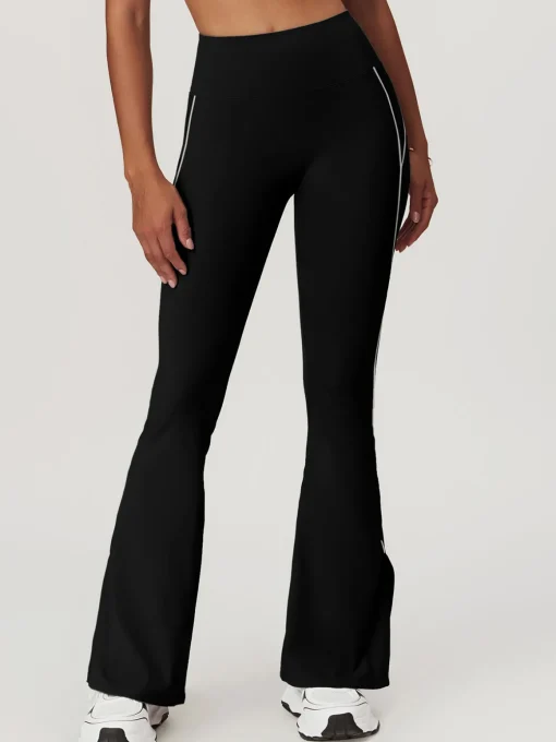 COMMENSE Activewear^High Waist Hip-Lifting Flare Leggings Black
