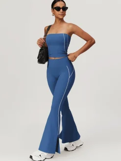 COMMENSE Activewear^High Waist Hip-Lifting Flare Leggings Black